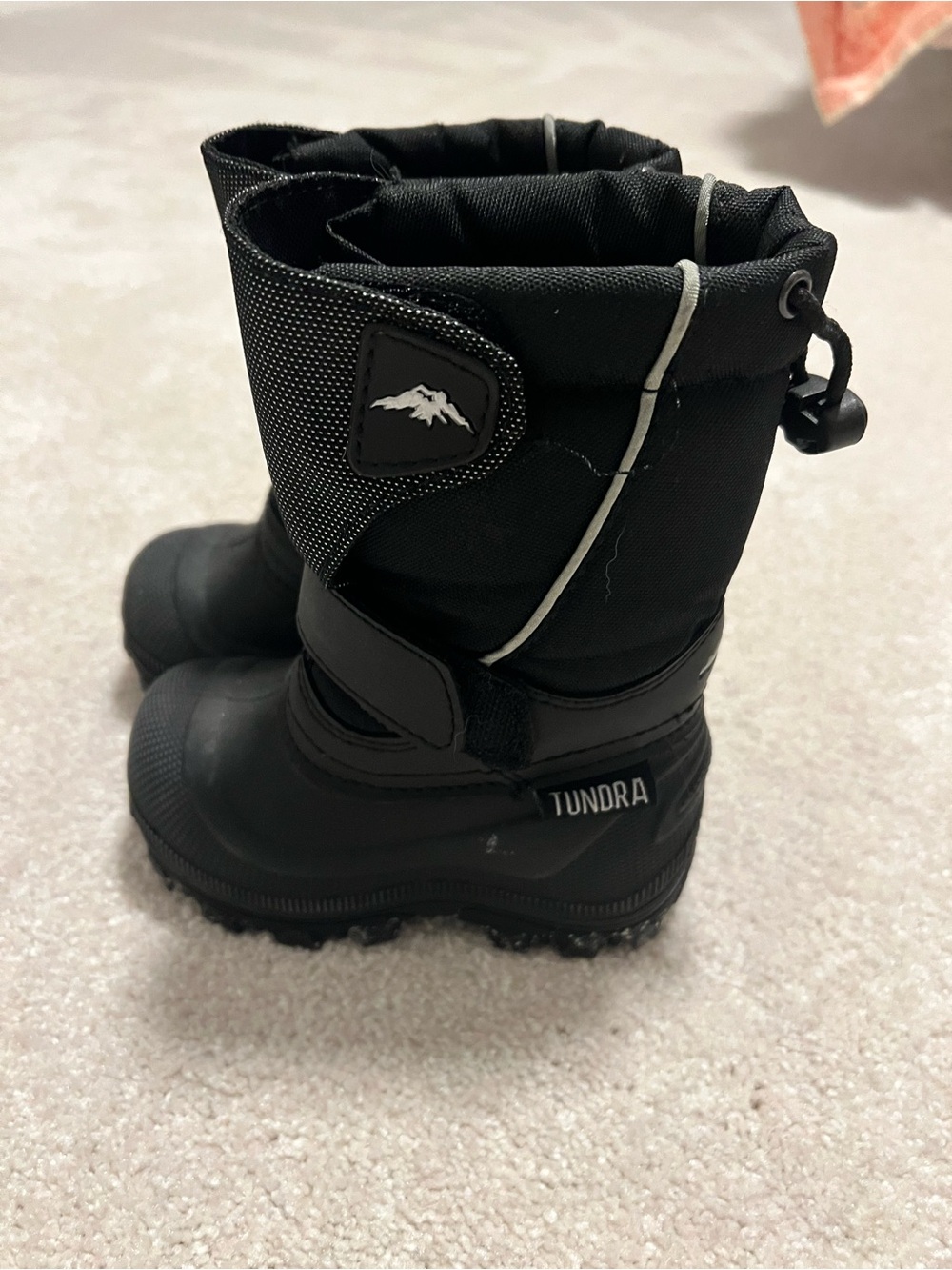 Tundra Kids Black Insulated Rain & Snow Boots